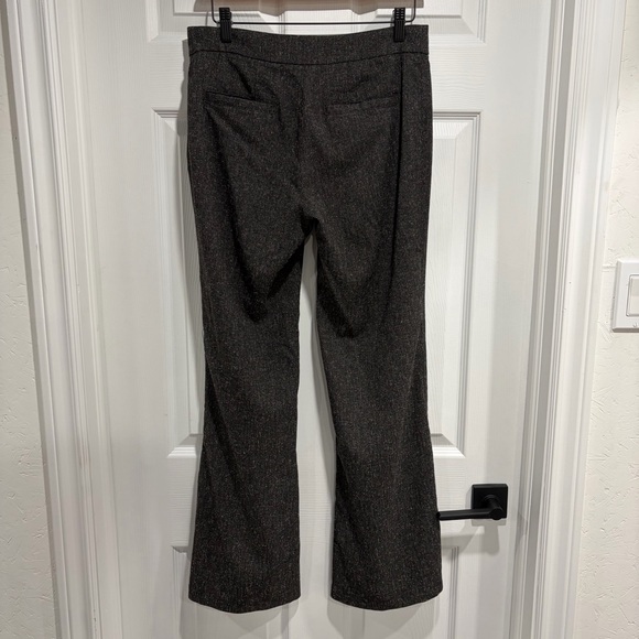 Anthropologie Elevenses Brown Women’s Dress Pants Button Ankle Wide Leg Trousers - Picture 5 of 10